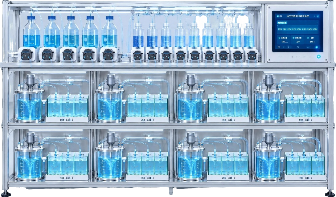 水生生物流水式测试系统